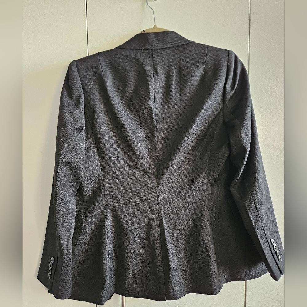 NWT Reiss Paisley Black Single Breasted Blazer Size 6 Petite - Picture 2 of 5